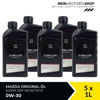 Mazda Original Oil Supra DPF Skyactiv-D 0W-30 5x1 Liter