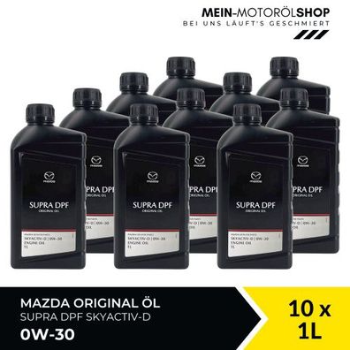 Mazda Original Oil Supra DPF Skyactiv-D 0W-30 10x1 Liter