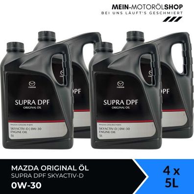 Mazda Original Oil Supra DPF Skyactiv-D 0W-30 4x5 Liter