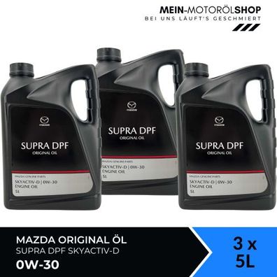 Mazda Original Oil Supra DPF Skyactiv-D 0W-30 3x5 Liter
