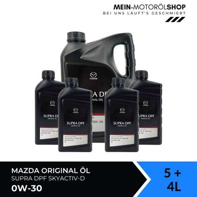Mazda Original Oil Supra DPF Skyactiv-D 0W-30 5 + 4 Liter