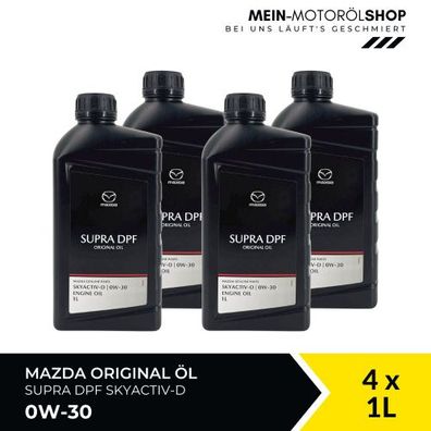 Mazda Original Oil Supra DPF Skyactiv-D 0W-30 4x1 Liter