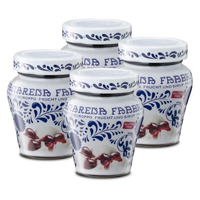 FABBRI Amarena-Kirschen in Sirup im Glas 4x230g Amarenakirschen aus