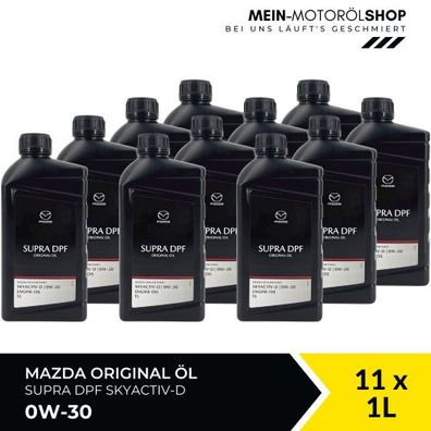 Mazda Original Oil Supra DPF Skyactiv-D 0W-30 11x1 Liter