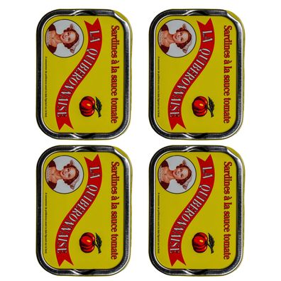 Fisch - Sardinen-mariniert-tomatensosse 4x 115g Sardinen Filets