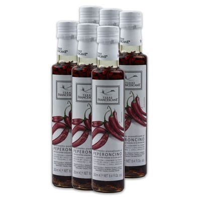 Chili-Öl 6x 250ml Premium Speiseöl TERRE Francescane aus Italien