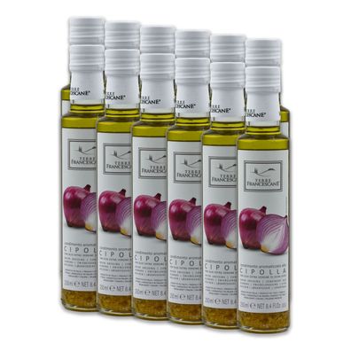 Cipolla-Öl 12x 250ml Premium Speiseöl TERRE Francescane aus Italien