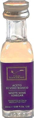 kleine Weißweinessig Fläschen Set TERRE Francescane 60x 20ml