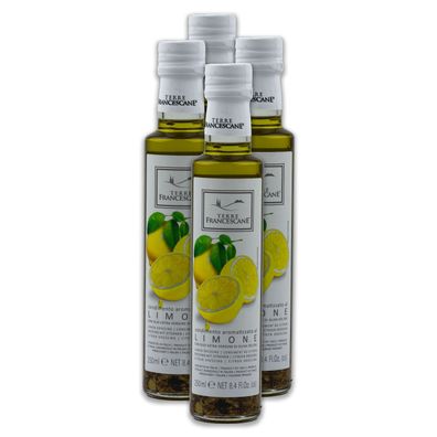 Zitronen-Öl 4x250ml Premium Speiseöl TERRE Francescane aus Italien