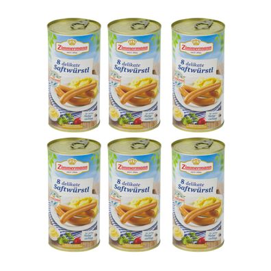 bayerische Bockwürste Bockwürstchen Zimmermann 6x550g Dose