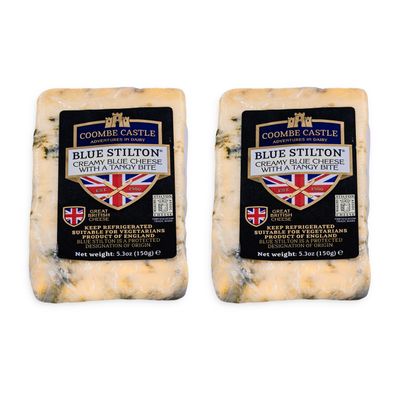 BLUE Stilton Blauschimmelkäse PDO 2x 150g Blau-Schimmel-Käse von Coomb