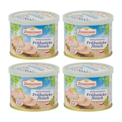 bayerische Dosenwurst Frühstücksfleisch Zimmermann 4x200g