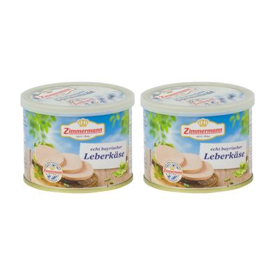bayerische Dosenwurst Leberkäse Zimmermann 2x200g