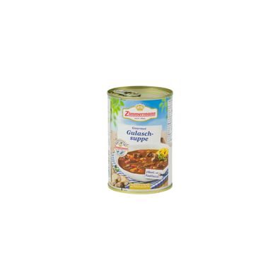 bayerische Gourmet-Gulasch-Suppe Zimmermann Fleischwerke 400g Dose