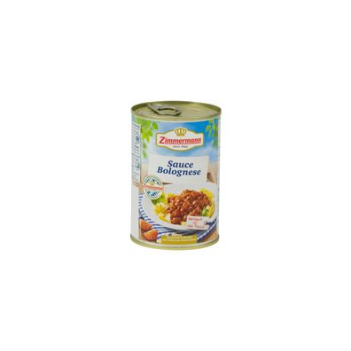 Bolognese-Soße tafelfertig von Zimmermann-fleischwerke 400g Dose