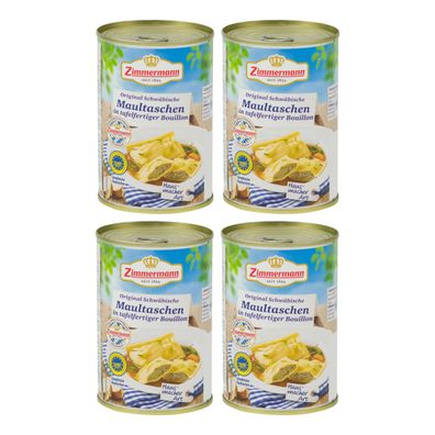 schwäbische Maultaschen Zimmermann Fleischwerke 4x400ml Dose