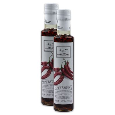 Chili-Öl 2x 250ml Premium Speiseöl TERRE Francescane aus Italien
