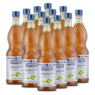 FABBRI Mixybar Bergamotte SIRUP 12x1L Sirup-Mix für Gin Rum Likör