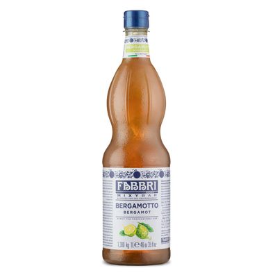 FABBRI Mixybar Bergamotte SIRUP 1L Sirup-Mix für Gin Rum Likör Cocktail