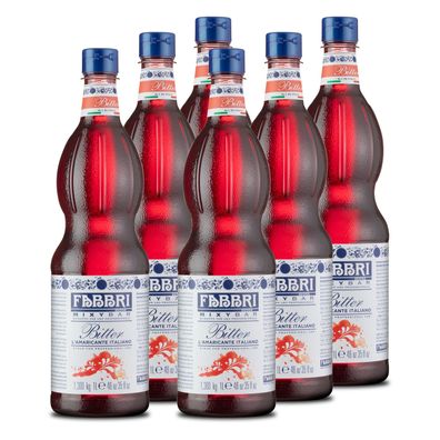 FABBRI Mixybar Bitter-Sirup 6x1L PET für Aperitifs alkoholfreie cocktails