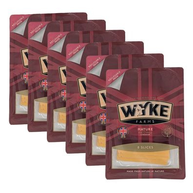 reifer cremiger Cheddar Käse Gelb 48 Scheiben mature cheddar 6 Monate