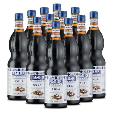 FABBRI Mixybar COLA KOLA 12x1L PET Sirup für Cocktails Soft-Drinks Slush