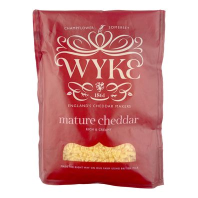 reifer cremiger Cheddar Käse Gelb gerieben mature cheddar 6 Monate 180g