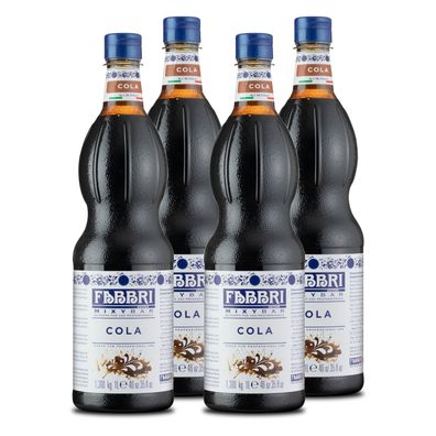 FABBRI Mixybar COLA KOLA 4x1L PET Sirup für Cocktails Soft-Drinks Slush
