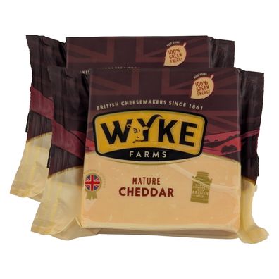 reifer Cremiger Cheddar Käse Weiß mature cheddar 6 Monate gereift 2x200g