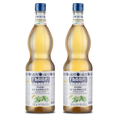 FABBRI Mixybar Holundernblüten Sirup 2x1L für Hugo Spritz Schorle Eistee