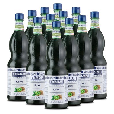 FABBRI Mixybar KIWI-SIRUP 12x1L für Mocktail Schorle Eistee Cocktail