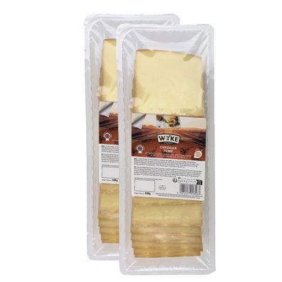 smoked Cheddar Käse 20 Scheiben geräuchert 500g WYKE Rauchkäse