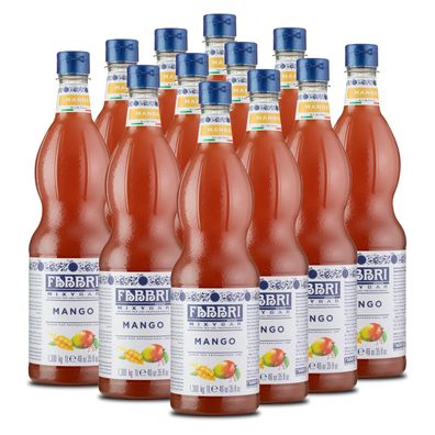 FABBRI Mixybar Mango-Sirup 12x1L für Mango-Saft-Martini Mocktail Tee