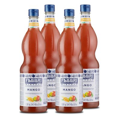 FABBRI Mixybar Melone Sirup 4x1L für Melonen-Saft-Granita Mocktail Tee