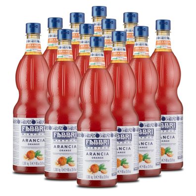 FABBRI Mixybar Orangensirup 12x1L PET Orangen-Fruchtsirup-Getränkesirup