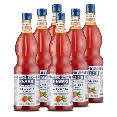 FABBRI Mixybar Orangensirup 6x1L PET Orangen-Fruchtsirup-Getränkesirup