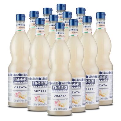 FABBRI Mixybar Orzata Orgeat Sirup 12x1L für Tee Kaffee Mai-Tai Cocktails