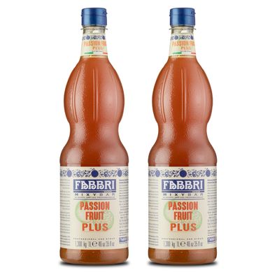 FABBRI Mixybar Plus Passionsfruit Maracuja Sirup 2x1L für Saft Cocktail