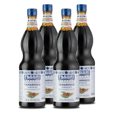 FABBRI Mixybar Tamarindensirup 4x1L Tamarindo-Fruchtsirup-Getränkesirup