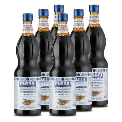 FABBRI Mixybar Tamarindensirup 6x1L Tamarindo-Fruchtsirup-Getränkesirup