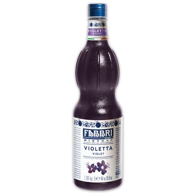 FABBRI Mixybar VIOLET-SIRUP 1L Veilchensirup für Cocktails Gin Wodka