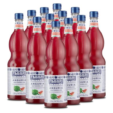 FABBRI Mixybar Watermelon Sirup 12x1L für Wassermelonen-Saft-Slush-Ice