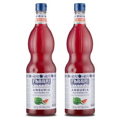 FABBRI Mixybar Watermelon Sirup 2x1L für Wassermelonen-Saft-Slush-Ice