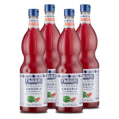FABBRI Mixybar Watermelon Sirup 4x1L für Wassermelonen-Saft-Slush-Ice