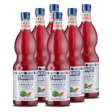 FABBRI Mixybar Watermelon Sirup 6x1L für Wassermelonen-Saft-Slush-Ice