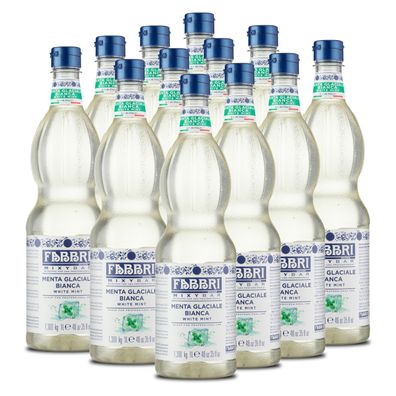 FABBRI Mixybar WEIßE-EIS-MINZE 12x1L Sirup für Drinks Chai-Kaffe-Latte