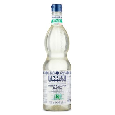 FABBRI Mixybar WEIßE-EIS-MINZE 1L Sirup für Drinks Chai-Kaffe-Latte