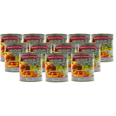 5-Frucht-Cocktail leicht gezuckert 12 Dosen Füllmenge 820g ATG 500g