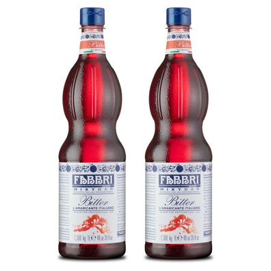 FABBRI Mixybar Bitter-Sirup 2x1L PET für Aperitifs alkoholfreie cocktails