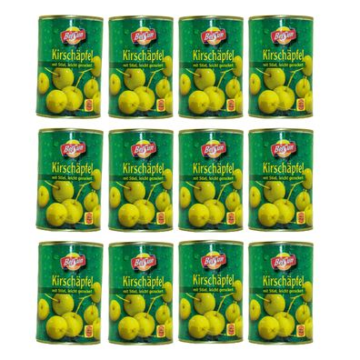 KIRSCH-APFEL-ÄPFEL mit Stiel 12 Dosen Füllm 425g ATG 213g